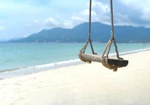 Lay your towel out on Doc Let Beach