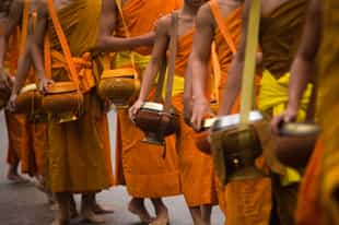 Witness Luang Prabang's traditional almsgiving 