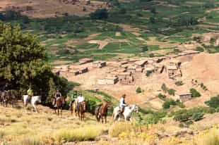 Trek on horseback through the Atlas mountains