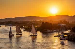Sail along the Nile on a traditional Felucca boat