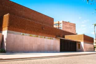 Walk the halls of the Yves Saint Laurent Museum 
