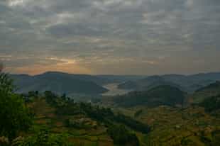 Take in views over Lake Mutanda on a guided walk