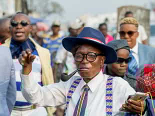 See the style of the local Sapeurs in Brazzaville
