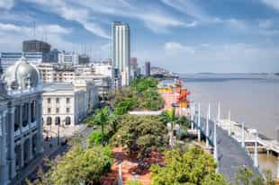 Stroll on the Malecon 2000 boardwalk in Guayaquil