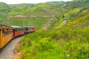 Travel the rocky slopes of the Andes by train