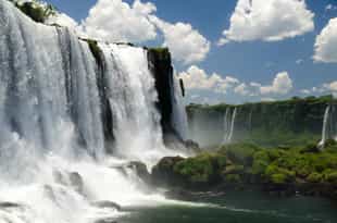 Admire the powerful Devil's Throat at Iguazu Falls
