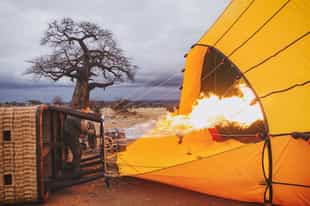 Go on a hot air balloon safari in Tarangire