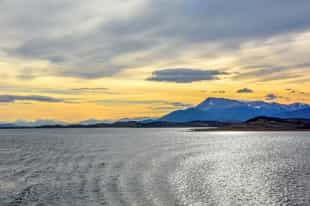Take a scenic flight over the Straits of Magellan