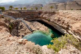 Swim in the waters of Bimmah sinkhole in Muscat