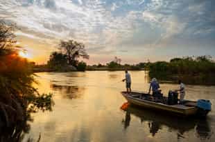 Try your hand out fishing on the Okavango