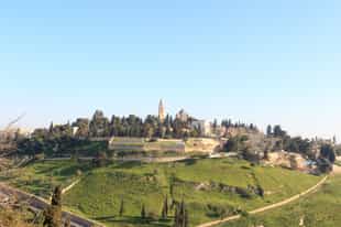 Take in the history on Mount Zion, Jerusalem