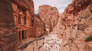 Explore the ancient city of Petra