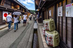 Visit a local brewery in Sanmachi Suji, Takayama