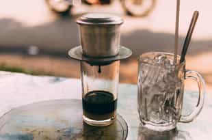 Drink Vietnamese coffee at a local cafe in Hanoi