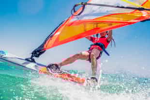 Go windsurfing on Nilaveli beach near Trincomalee