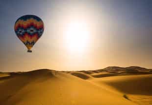 Take a hot air balloon over the Jaisalmer desert