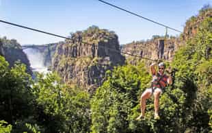 Go on a canopy tour of Victoria Falls
