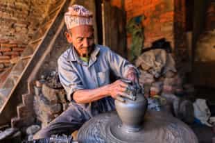 Learn how to make traditional pottery in Kathmandu