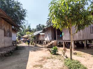 Explore local villages along the Mekong river