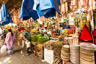 Visit the largest city market Sri Krishnarajendra 