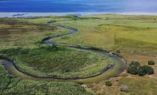 Take a boat trip into the Kosi Lakes