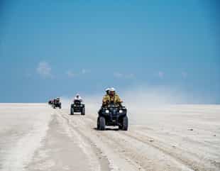 Go on a quad biking safari in Makgadikgadi