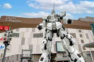 See the giant Gundam statue in Odaiba, Tokyo