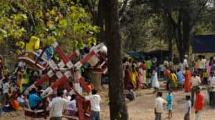 Experience a vibrant native market in Kanha