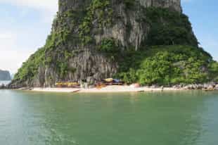 Explore the white sand beaches in the area