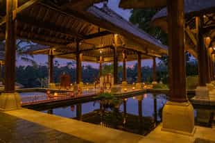 Indulge in a candlelit gourmet dinner in Ubud