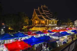Visit the night market in Luang Prabang in Laos