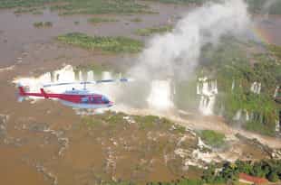 Enjoy scenic views of Iguazu on a helicopter ride