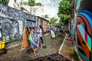 See the street art at Beco do Batman, São Paulo