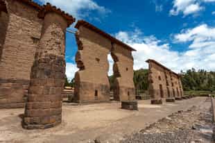 Visit Raqchi ruins during a train ride to Arequipa