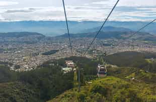 Take in epic views on a cable car ride in Quito