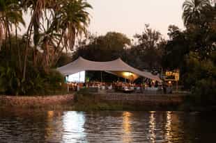 Enjoy dinner on the Zambezi river waterfront
