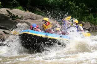Go whitewater rafting on the Hollín River