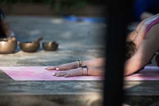 Enjoy a yoga practice 