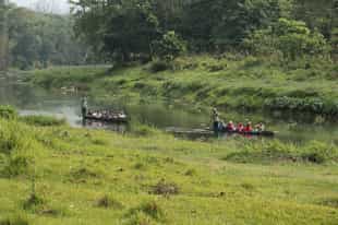 See the wildlife of Chitwan NP on a canoe safari