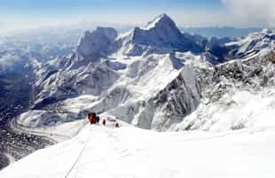See majestic views from the top of Mt. Everest 