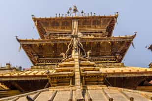 See the inside of The Golden Temple, Patan