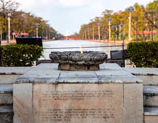 Witness the Eternal Peace Flame in Lumbini