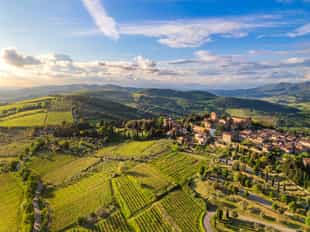 Take a hot air balloon ride over Chianti Hills
