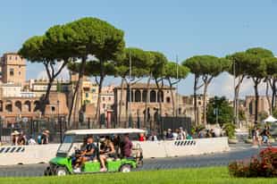 Learn Rome's history on a private golf cart tour