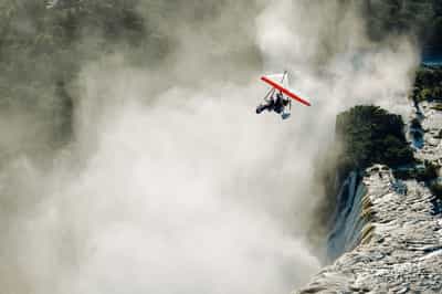 Microlight flight over Victoria Falls