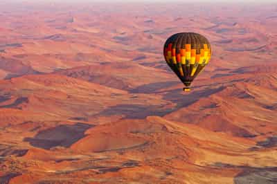 Spot the dunes of Sossusvlei in a hot air balloon