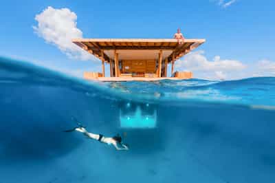 Sleep in an underwater room in Pemba Island