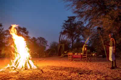 Spend the night fly camping in Samburu