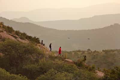 Spot wildlife on a Laikipia bush walk