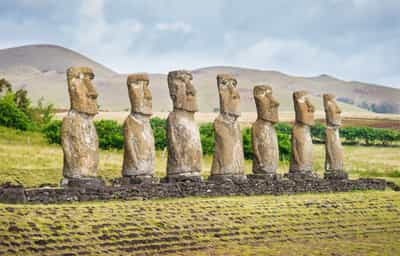 Visit the moais of Ahu Akivi & stones of Puna Pau